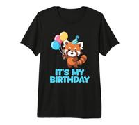 It's My Birthday Kawaii Red Panda Maglietta Premium