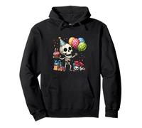 It's My Birthday Party Halloween Skeleton Birthday Toddler Felpa con Cappuccio