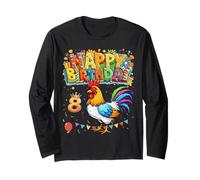 It's My Birthday Pollo Bambini 8 Anni Vecchia Ragazza Stampaggio Maglia a Manica