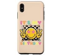 It's My Birthday Smile Happy Peace Retro Groovy Donne Uomini Bambino Custodia per iPhone XS Max