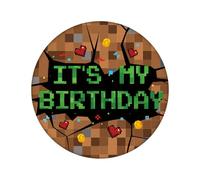 It's My Birthday Spilla Compleanno, 5,8cm a Tema Pixel Spilla Buon Compleanno Divertenti Decorazioni per Feste Bottone per Uomini Donne Ragazzi e Ragazze