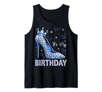 It's My Birthday Tacco Alto Corona Stelle Cuori B-Day Party Canotta
