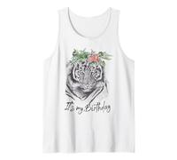 It's My Birthday Tiger Party Costume Figlia Ragazze Donne Canotta