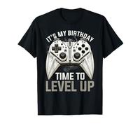 It's My Birthday Time To Level Up Elder Sibling Videogioco Maglietta