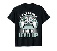 It's My Birthday Time To Level Up Videogiochi Console Brother Maglietta