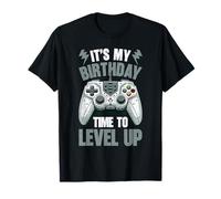 It's My Birthday Time To Level Up Videogiochi Console Brother Maglietta
