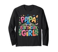 It's My Papa's Birthday Pavone Daddy Family Bday Maglia a Manica