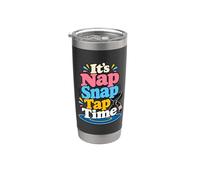 It's Nap Snap Tap Time - Tappetino divertente per Jiu Jitsu arti marziali Bicchiere termico in acciaio inox doppia parete