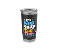 It's Nap Snap Tap Time - Tappetino divertente per Jiu Jitsu arti marziali Bicchiere termico in acciaio inox doppia parete