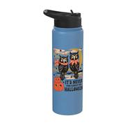 Its Never Too Early For Halloween Owls Pumpkins Stainless Steel Insulated Water Bottle
