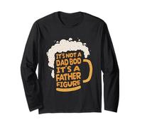 It's Not A Dad Bod It's A Father Figure Lager Funny Beer Maglia a Manica