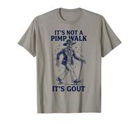 It's Not A Pimp Walk Gout Groovy Skeleton Anni '70 Maglietta