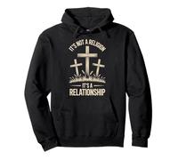 It's Not A Religion It's A Relationship Felpa con Cappuccio