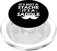 It's Not A Stache It's A Saddle Funny Baffi Men Dicendo PopSockets PopGrip per MagSafe