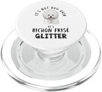 It's Not Dog Hair It's Bichon Frisé Glitter Cane Detto PopSockets PopGrip per MagSafe
