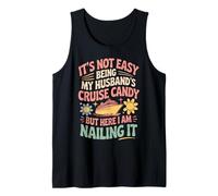 It's Not Easy Being My Husband's Cruise Candy Funny Canotta