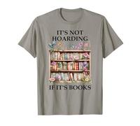 Its Not Hoarding If Its Books Butterfly Bookshelf Book Lover Maglietta