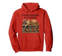 It's Not Hoarding If It's Books & Cats Reading Book Cat Book Felpa con Cappuccio
