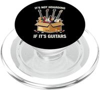 It's Not Hoarding If It's Guitars Vintage Funny Band Member PopSockets PopGrip per MagSafe