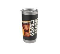 It's Not How Fast You Play Loves Drumming Percussion Djembe Bicchiere termico in acciaio inox doppia parete