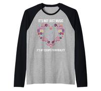 It's Not Just Music It's My Escape from Reality Maglia con Maniche Raglan