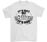 It's Not Me Anti Valentines Singolo Giorno Teschio T-Shirt 100% IN Cotone
