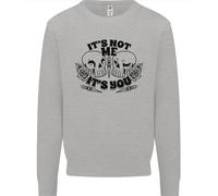 It's Not Me Anti Valentines Singolo Giorno Teschio Uomo Felpa Maglione