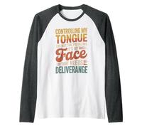 It's Not My Tongue It's My Face That's The Issue - Maglia con Maniche Raglan