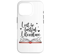 Its Not Smut Its Cliterature Lost in Lustful Literature Book Custodia per iPhone 16 Pro