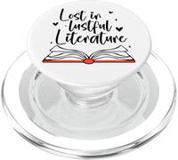 Its Not Smut Its Cliterature Lost in Lustful Literature Book PopSockets PopGrip per MagSafe