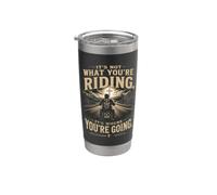 It's Not What You're Riding, It's Where You're Going - Biker Bicchiere termico in acciaio inox doppia parete