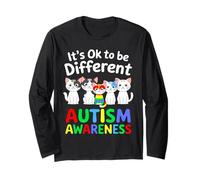 It's Ok To Be Different Autism Awareness Kids Support Gifts Maglia a Manica