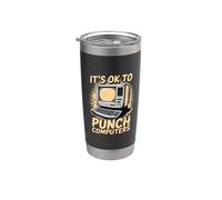 It's Ok To Punch Computers La rabbia del programmatore - Bicchiere termico in acciaio inox doppia parete