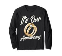 It's Our Anniversary for Husband Wife And Married Couples Maglia a Manica