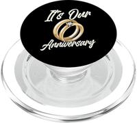 It's Our Anniversary for Husband Wife And Married Couples PopSockets PopGrip per MagSafe