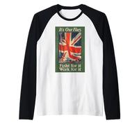 It's Our Flag, Fight for It - Poster Britannico del 1915 Maglia con Maniche Raglan