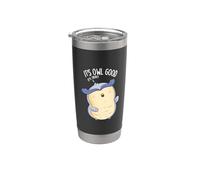It's Owl Good Funny Bird Pun Bicchiere termico in acciaio inox doppia parete
