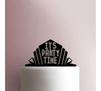 Its Party Time - Topper per torta in acrilico, larghezza 15,2 cm, colore: Blu