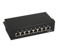 ITS Patch Panel Cat.6, 8-porte, Desktop, nero, RAL9005