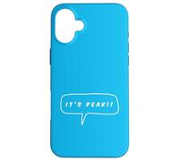 It's Peak Modern Slang Meme Bubble - Grafica a linea minima Custodia per iPhone 16 Plus