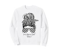 It's Race Day Y'All Race Track disordinato panino Donna Corsa Felpa