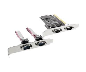 ITS Scheda seriale, 32-bit PCI Bus, 4x Sud-D 9pin maschio, Moschip MCS9865