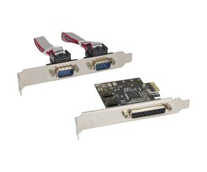 ITS Scheda seriale e parallela, PCIe, 2x Sub-D 9pin M 1x 25pin F
