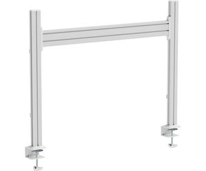 ITS Slatwall in alluminio per montaggio a tavolo, 1m incl. 2 pilastri 0,86m