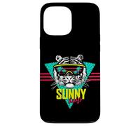 It's Sunny Days Cool Summer Vibes - T-shirt con grafica a forma di tigre Custodia per iPhone 13 Pro Max