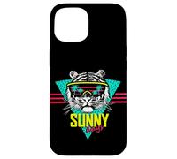 It's Sunny Days Cool Summer Vibes - T-shirt con grafica a forma di tigre Custodia per iPhone 15