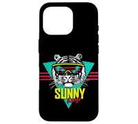 It's Sunny Days Cool Summer Vibes - T-shirt con grafica a forma di tigre Custodia per iPhone 16 Pro