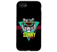 It's Sunny Days Cool Summer Vibes - T-shirt con grafica a forma di tigre Custodia per iPhone SE (2020) / 7/8