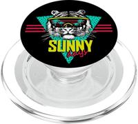 It's Sunny Days Cool Summer Vibes - T-shirt con grafica a forma di tigre PopSockets PopGrip per MagSafe