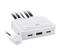 ITS Switch KVM , 2 porte, USB-C+DisplayPort a DisplayPort 1.2, 4K, con audio